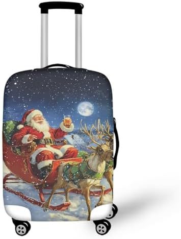 Unisex nan elastische Kofferhülle mit Pferde- und Sonnenblumenmotiv, dehnbarer Stretchschutz für Hartschalen-Trolley mit Reißverschluss Brehn