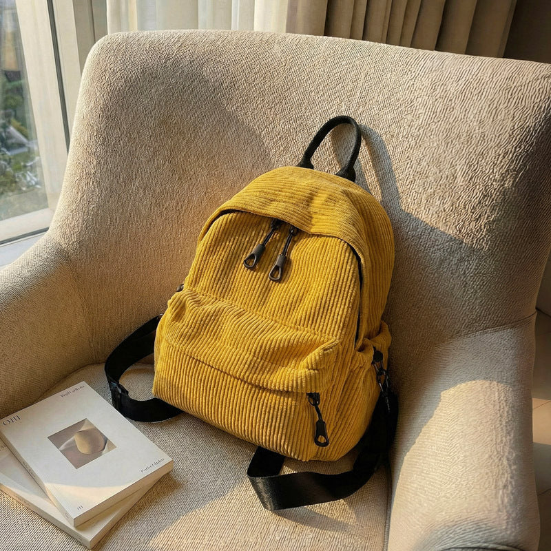 Cord-Rucksack mit Praktischem Frontfach Brehn