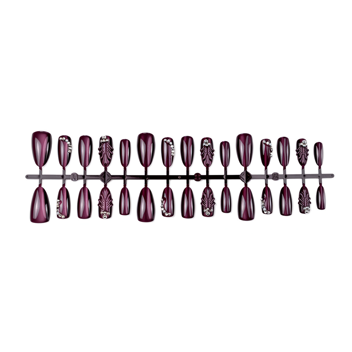 Artisan Glänzende Mandelförmige Press-On Nail Collection
