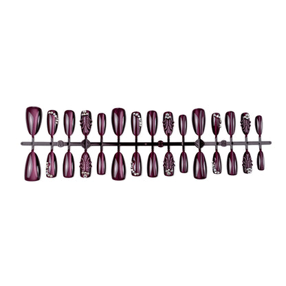 Artisan Glänzende Mandelförmige Press-On Nail Collection