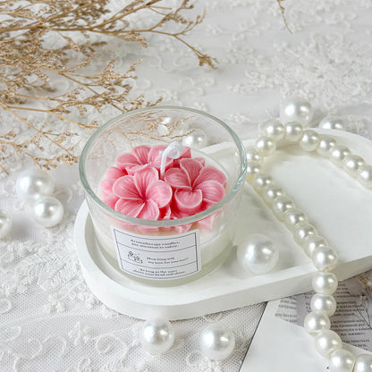 Aromatherapie Blumenkerze