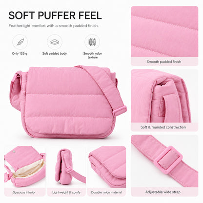 Gestepptes Crossbody-Umhängetäschchen