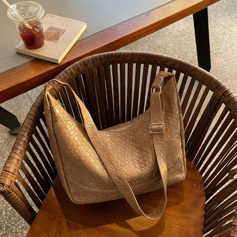 WoWoven Texturierte Hobo-Handtasche Brehn
