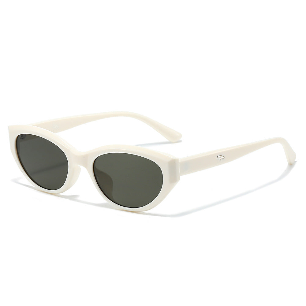 Chic Cat-Eye Sonnenbrille mit stilvollen Rahmen Details Brehn