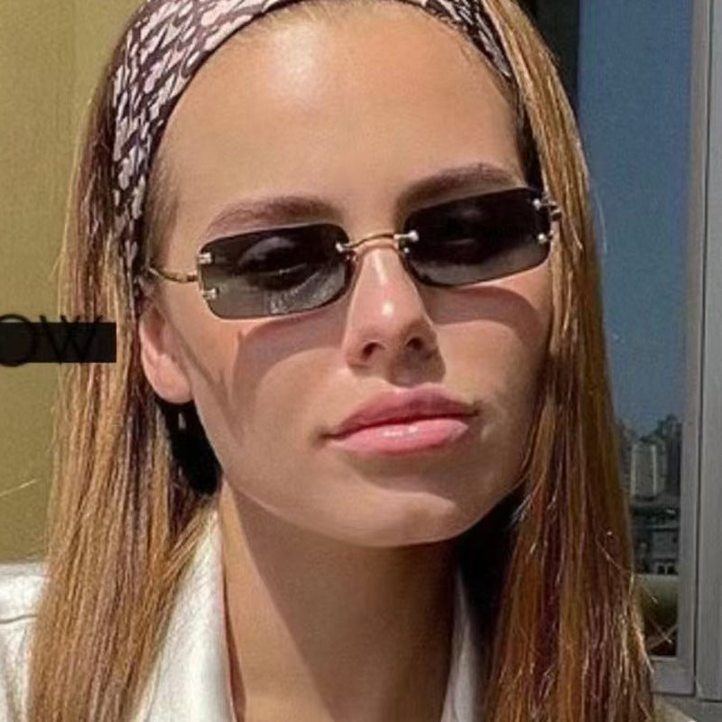 Damen quadratische Sonnenbrille mit hochwertigem Metallrahmen Brehn