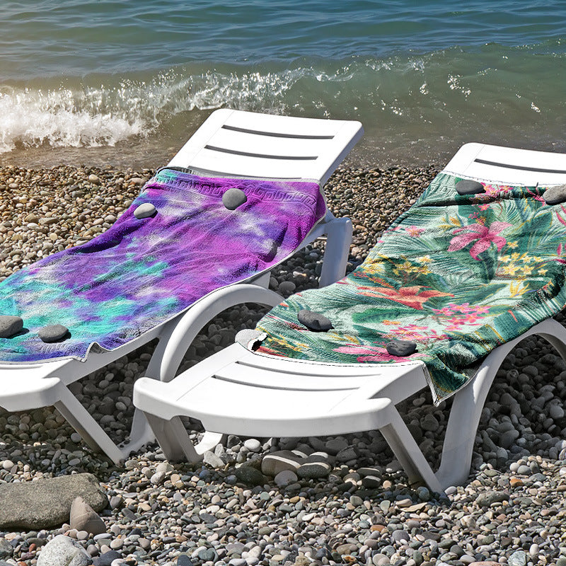 Strandtuch aus hautfreundlicher Mikrofaser mit kreativem Mustermix Brehn
