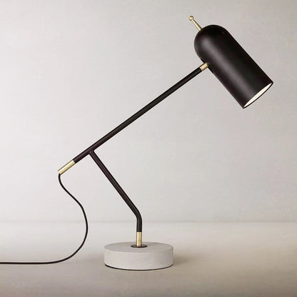 Moderne verstellbare Schreibtischlampe mit Marmorbasis