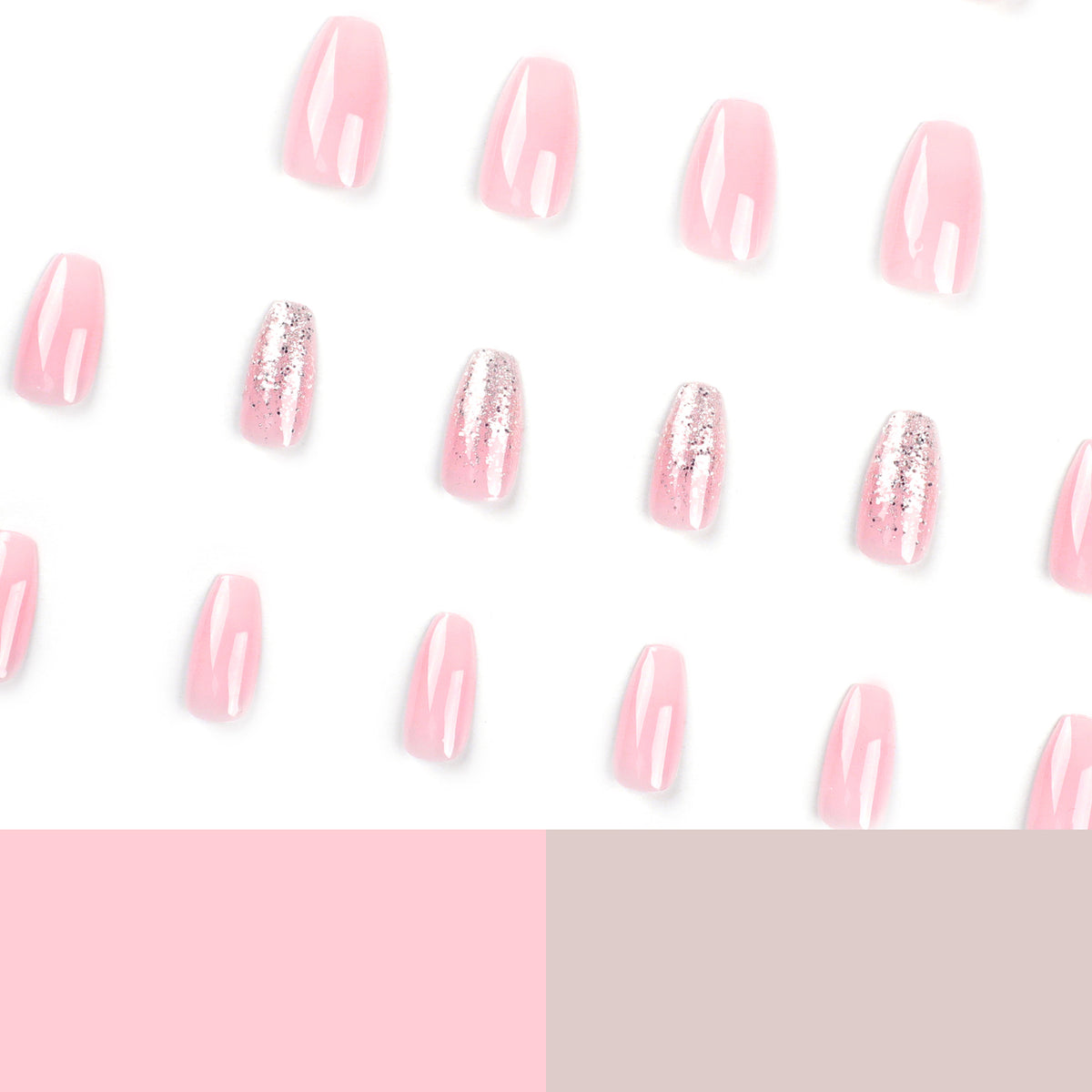 Kunstvolle Gel-Nägel mit Glitzer- und Ombre-Effekten Brehn