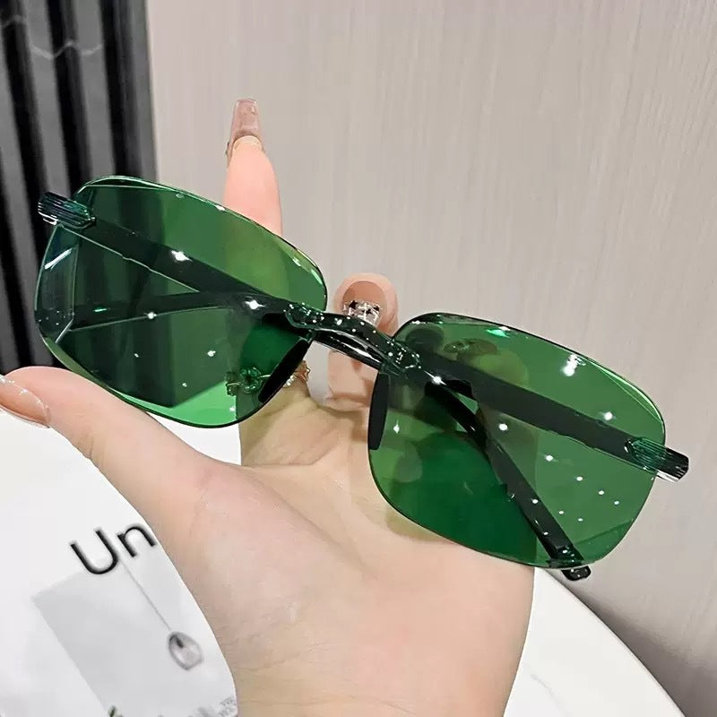 Moderne oversized rechteckige Sonnenbrille Brehn