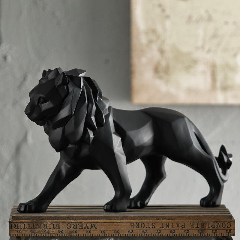 Elegante und moderne Löwen Skulptur Brehn