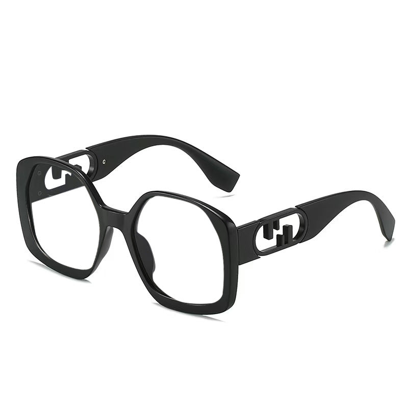 Damen oversized Sonnenbrille mit extravagantem geometrischen Rahmen und eleganten Akzenten Brehn