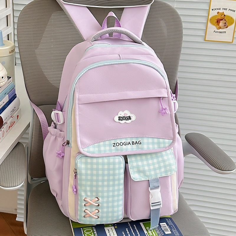 Stylische Multi-Taschen-Schulrucksack Brehn