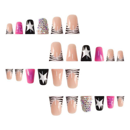 Kreatives Kunstvolles Press-On Nagelset Brehn