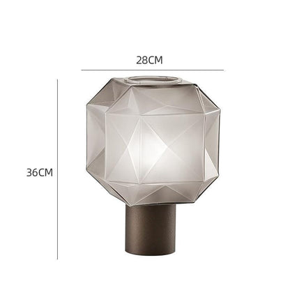 Geometrische Glas Tischlampe