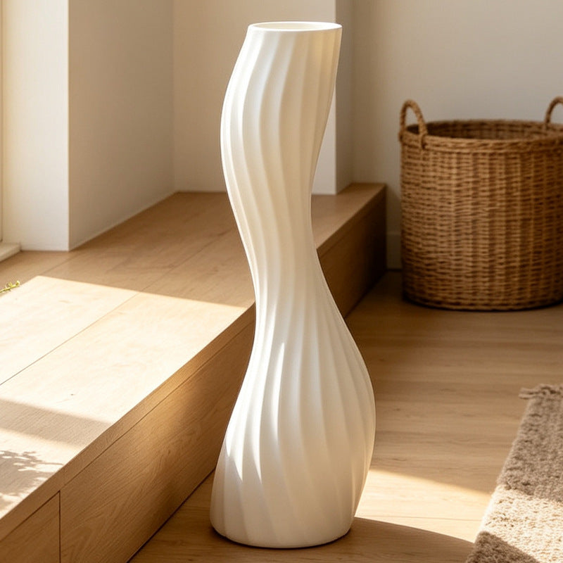Elegante verdrehte dekorative Bodenvase Brehn