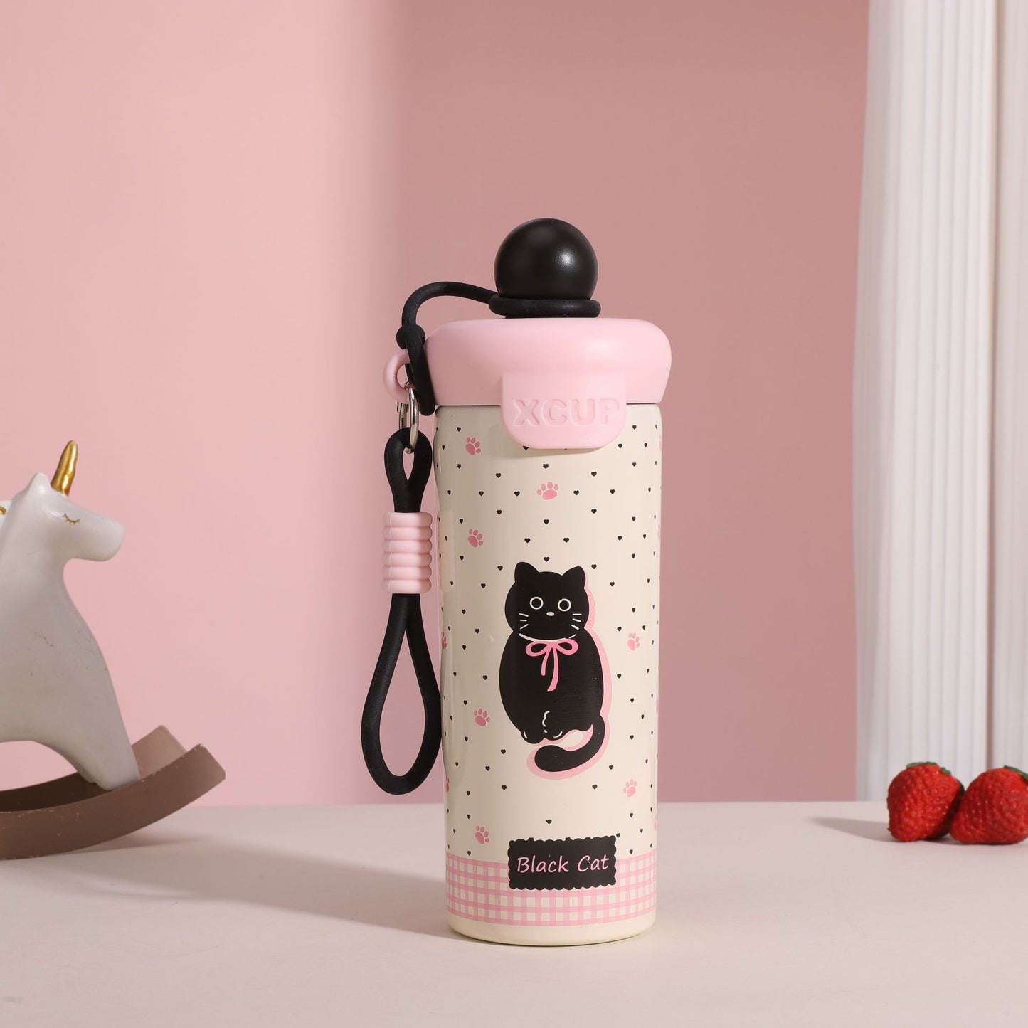 Damen niedliche Trinkflasche mit tierischem Design Brehn
