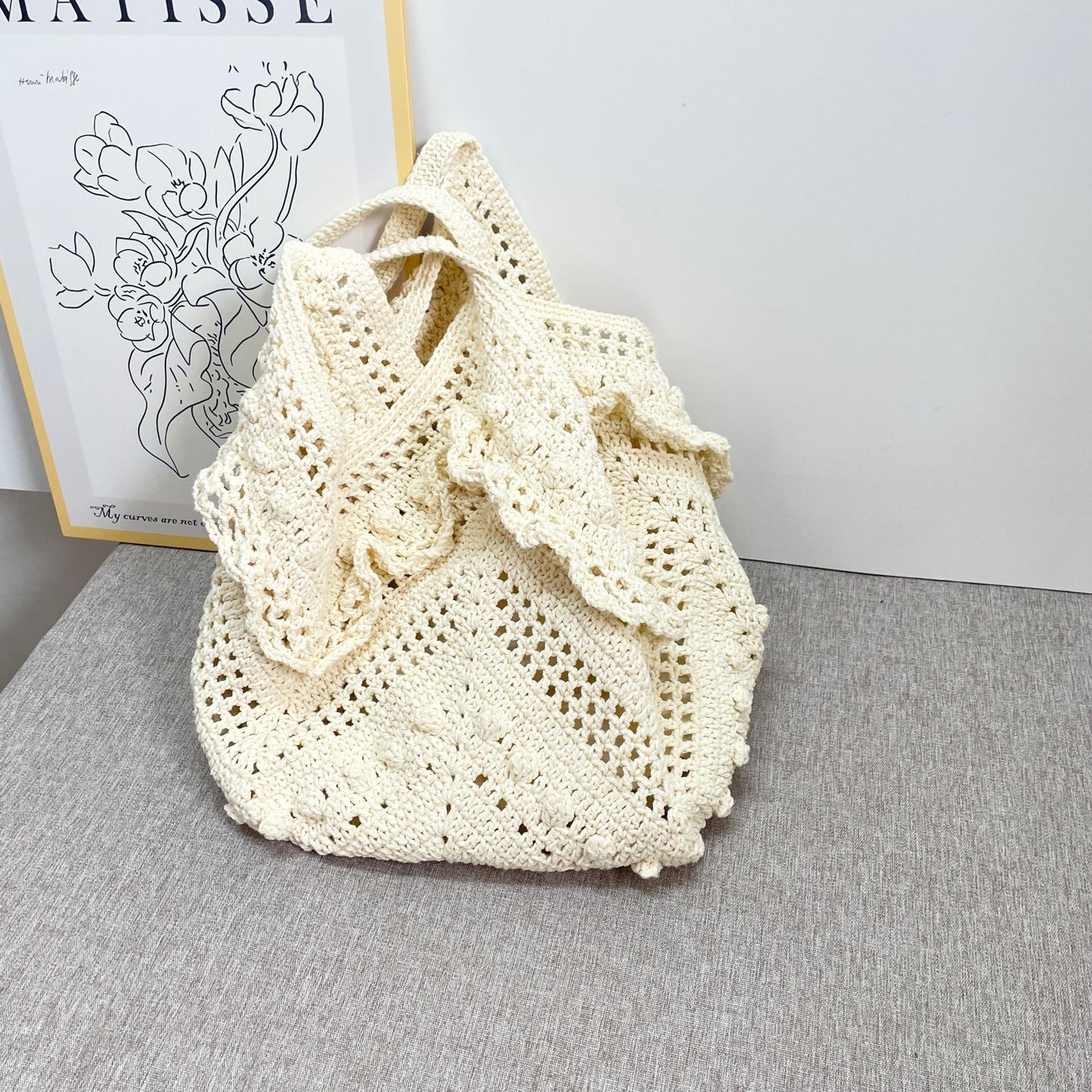 Handgefertigte Makramee-Tasche Brehn