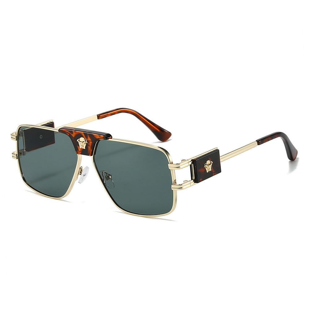 Damen stilvolle Sonnenbrille mit modernem, quadratischem Rahmen Brehn