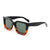 Damen stylische quadratische Sonnenbrille mit breitem Rahmen und UV-Schutz Brehn