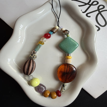 Stylische Perlen-Handykette Brehn