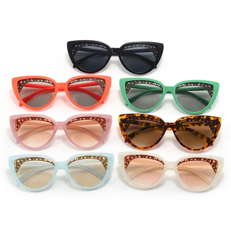 Damen glamouröse Katzenaugen Sonnenbrille Brehn
