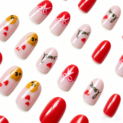 Romantisches Künstlerisches Nageldesign
