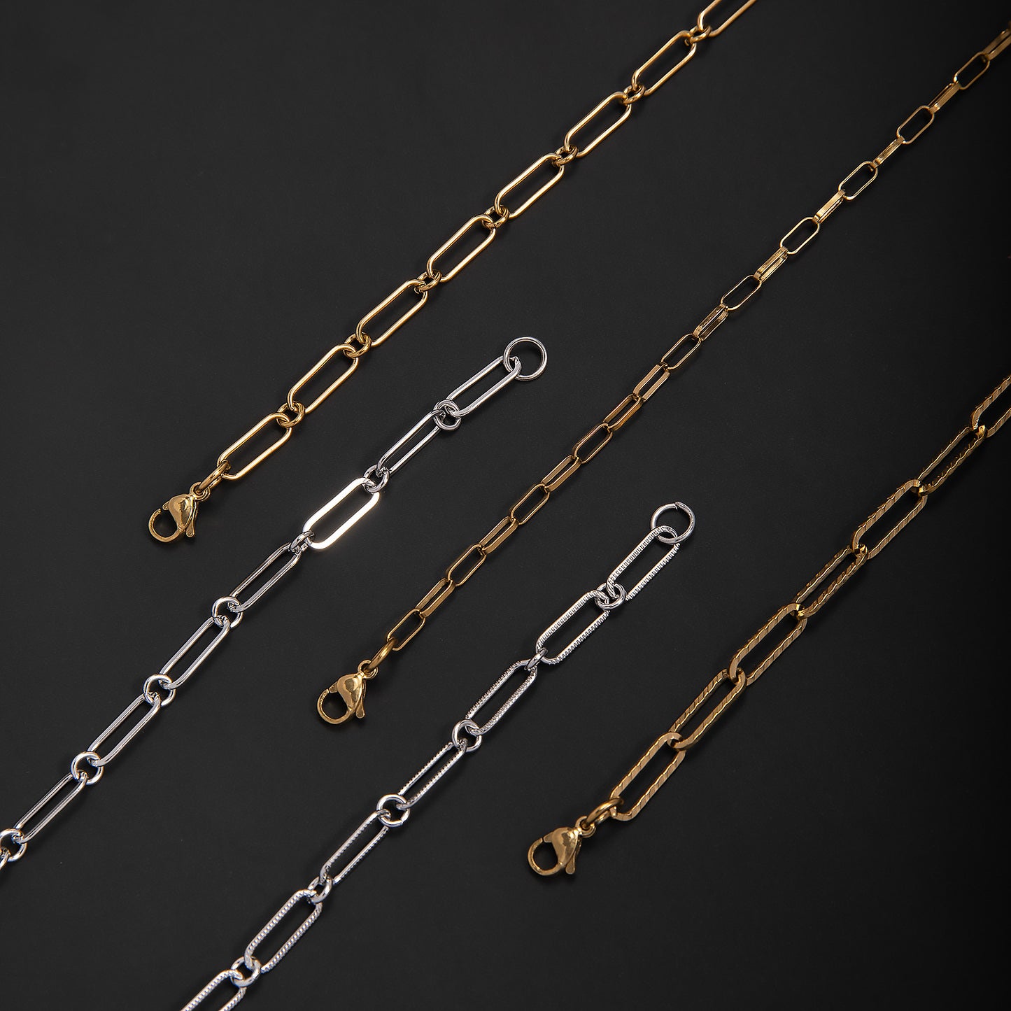 Elegante offene Gliederkette Halskette Brehn