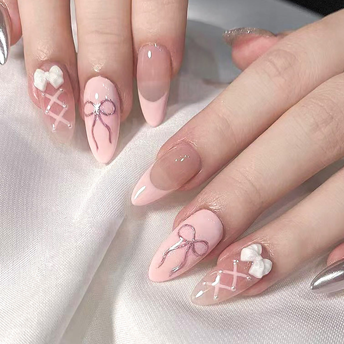 Elegante Nail Art Künstliche Nägel Brehn