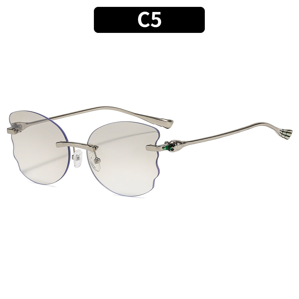 Künstlerische Blumrahmen-Sonnenbrille