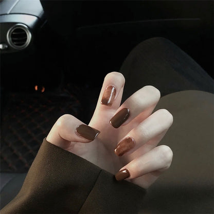 Glänzendes Nagelkunst Press-On Nägel Set Brehn