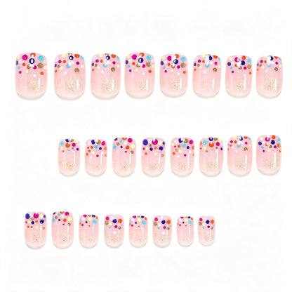 Dekoratives Punktmuster Press-On Nail Art Brehn