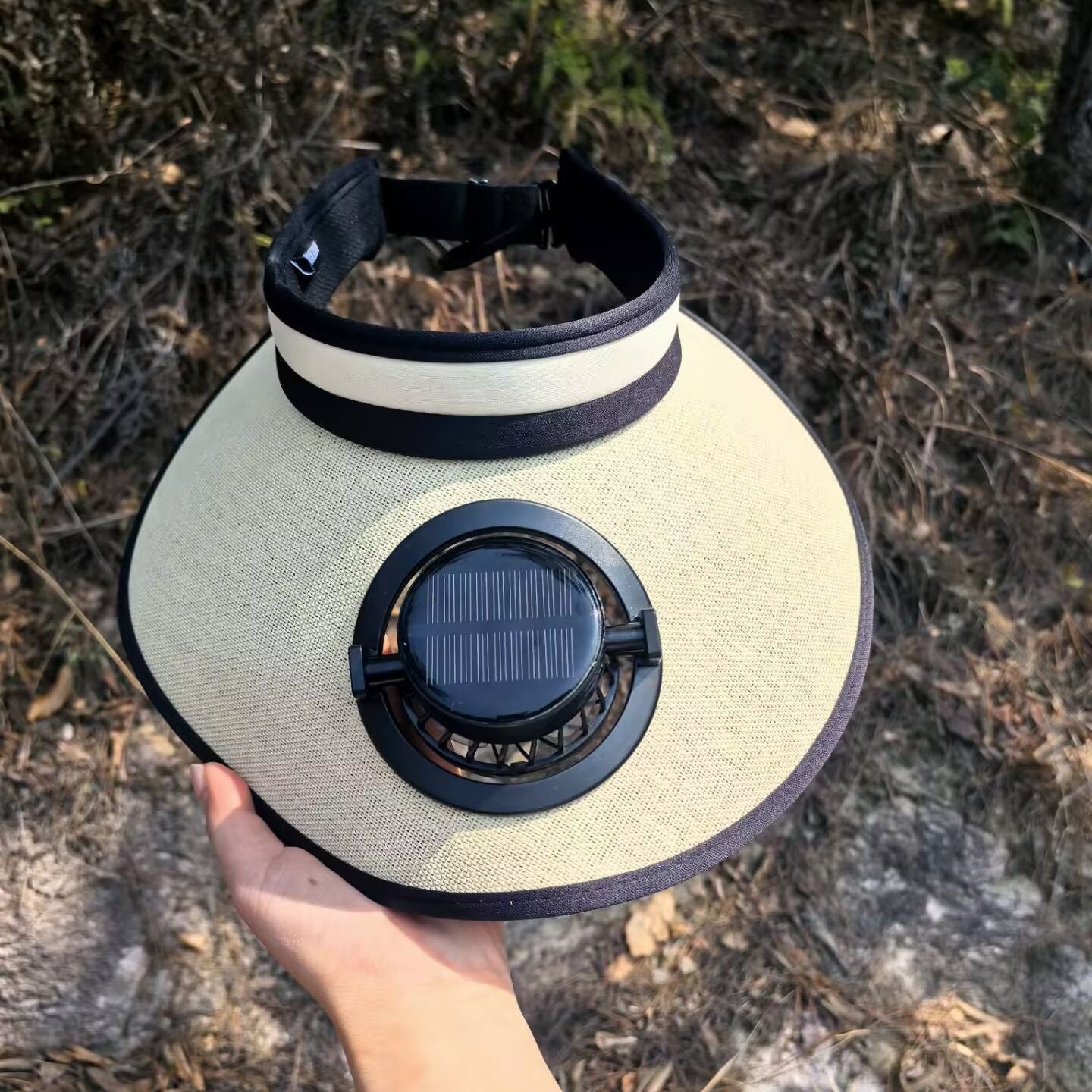 Sonnenschutzvisier mit solarbetriebenem Ventilator Brehn