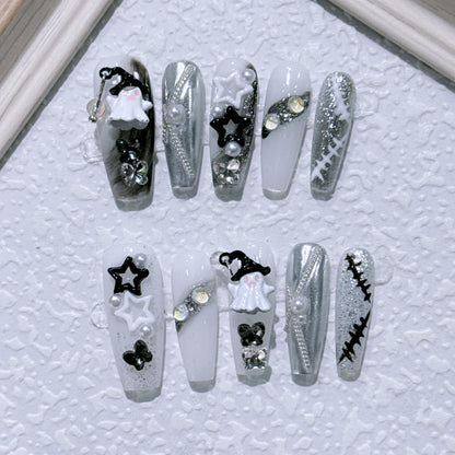 Glamouröses Halloween Nagelkunst Set