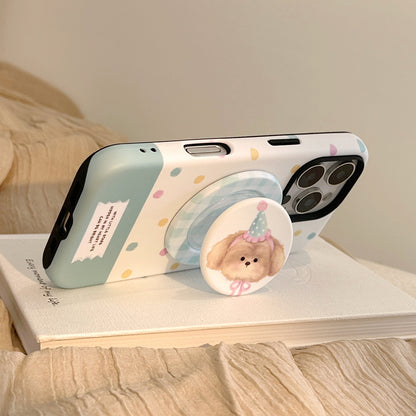 Smartphone Fingerhalter im verspielten Hunde-Design Brehn