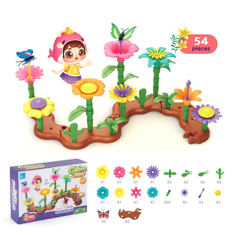 Brehn | Blumen Bauklötze Set