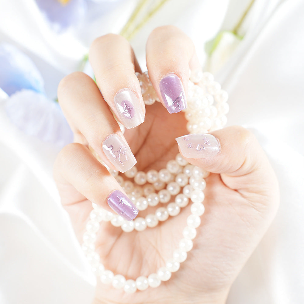 Elegantes Premium Press-On Nagelkunst-Set Brehn