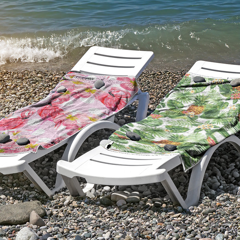 Strandtuch aus hautfreundlicher Mikrofaser mit kreativem Mustermix Brehn