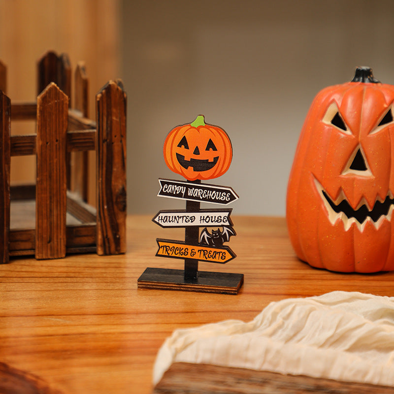 Kreative Halloween Deko-Schild mit Kürbis-Motiv Brehn