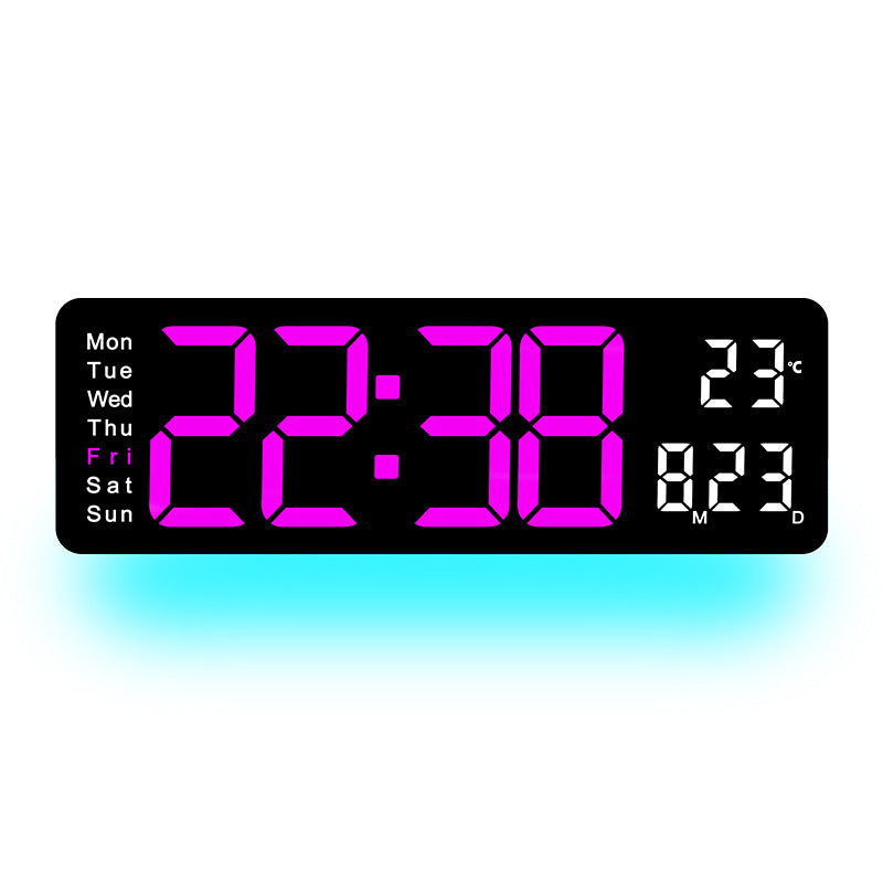 Digitaler LED-Wecker mit Temperatur- und Wochentagsanzeige Brehn