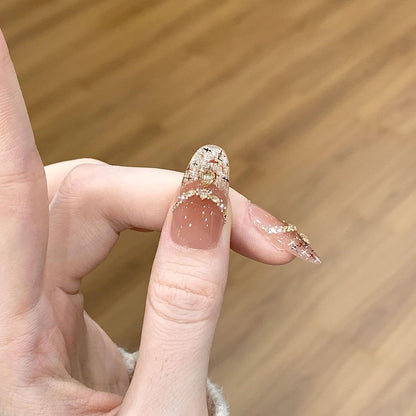 Künstlerisches dekoratives Press-on-Nagelset Brehn