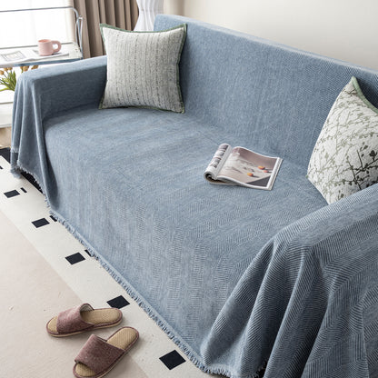Fischgräten Sofa Decke