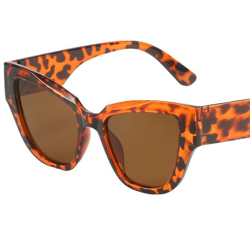 Damen Cat-Eye-Sonnenbrille mit extravagantem Leopardenmuster Brehn