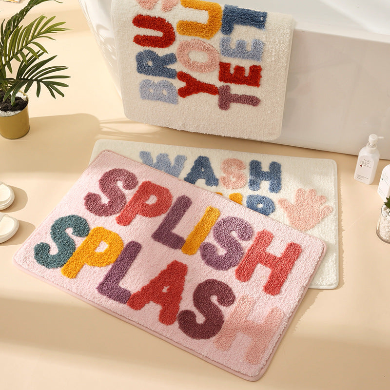 Fun Typografie Badmatte