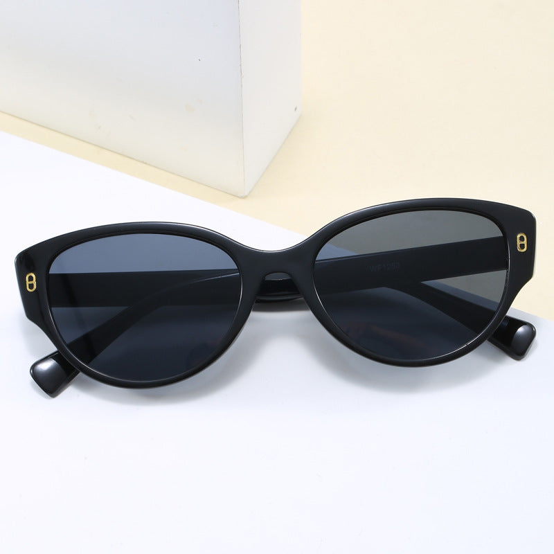 Damen Cat-Eye Sonnenbrille mit modernem Kunststoffrahmen Brehn