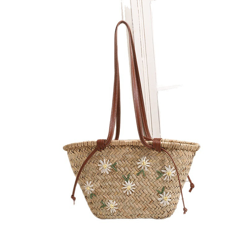 Damen Korbtasche mit floralem Design Brehn