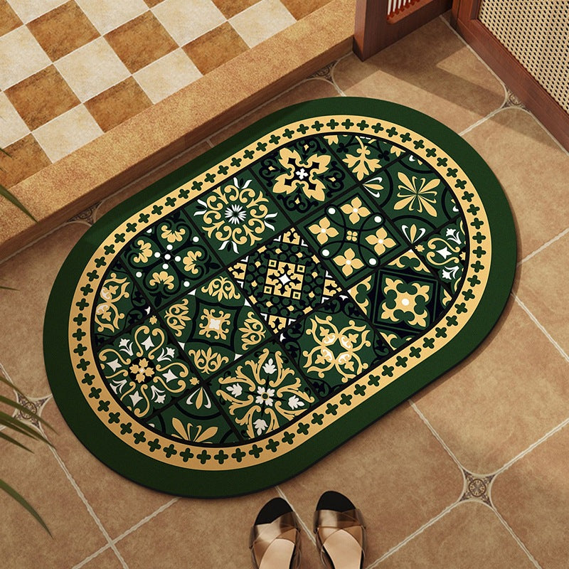 Vintage-inspirierte dekorative Teppichmatte