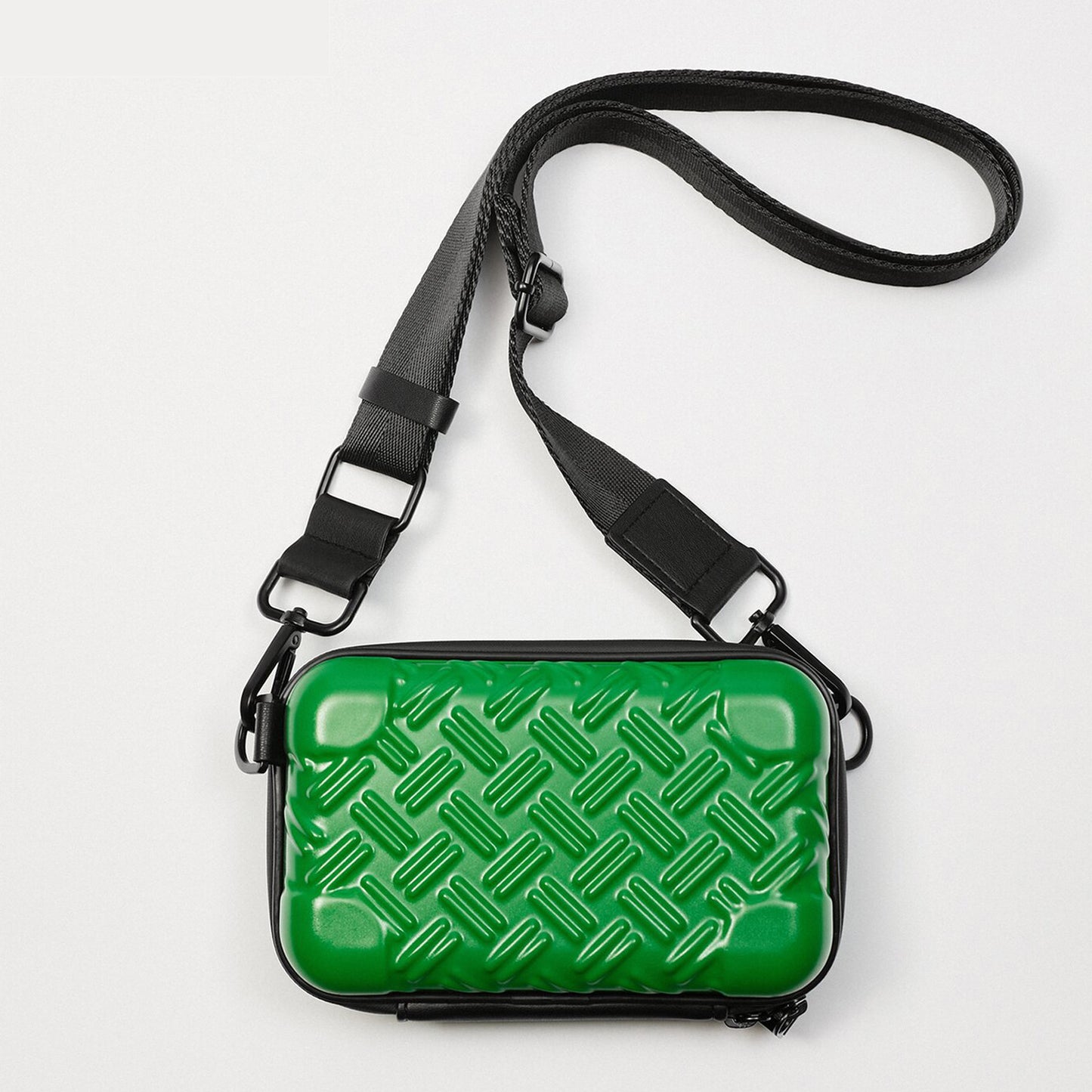 Unisex Texturiertes Hartschalen-Crossbody-Umhängetasche Brehn