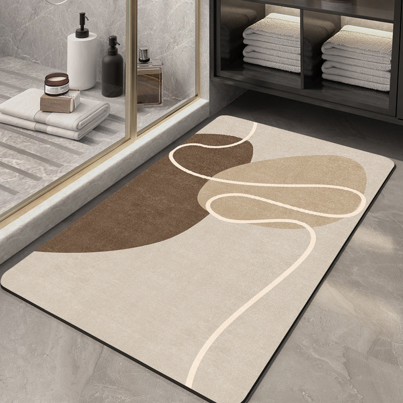 Abstract Muster Rutschfeste Badezimmermatte Brehn
