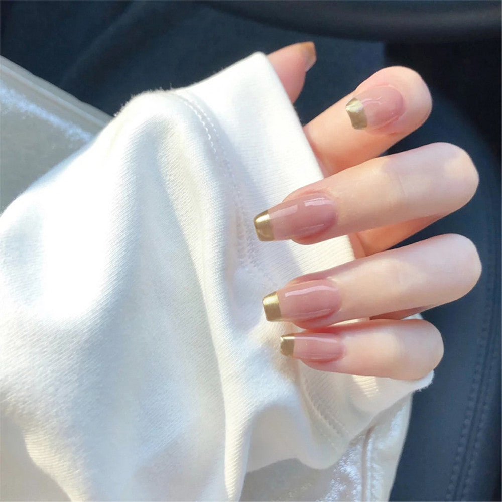 Dekoratives florales Press-On-Nagelkunst-Set Brehn