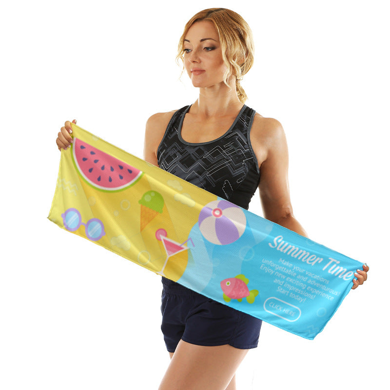 Sportliches Mikrofasertuch mit lebendigem Sommerdesign Brehn